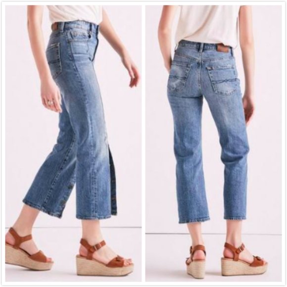 Lucky Brand High Rise Shrunken Boot Jeans, Size 26